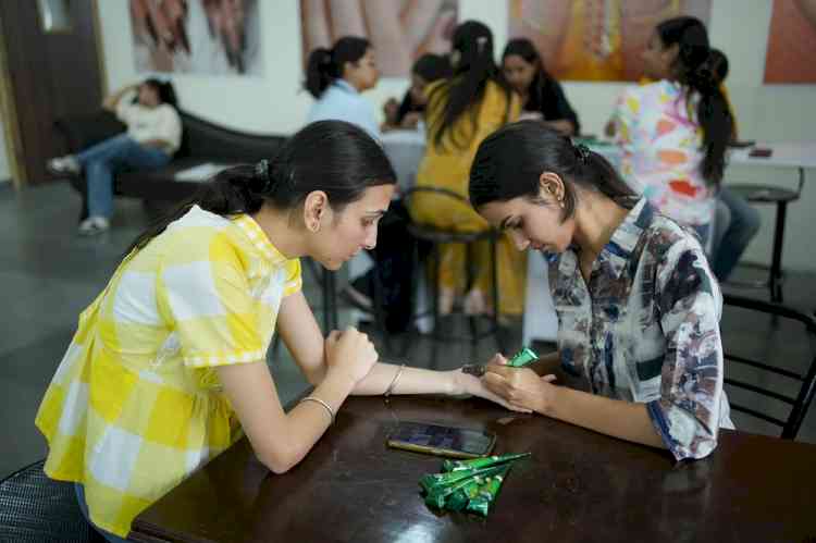 Student-led Glam Studio at CT Group Marks Karwachauth