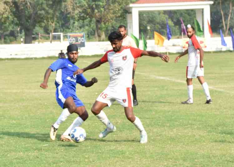 Semi-final matches took place on third day of 75th Senior State Football Championship at Lyallpur Khalsa College 