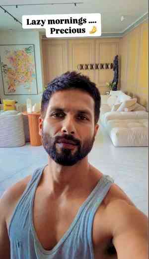 Shahid Kapoor gives a glimpse of his ‘lazy precious mornings’