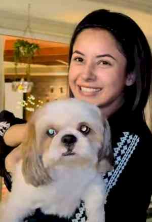 ‘Scared’ Shehnaaz Gill flashes big smile as she poses with furry friend