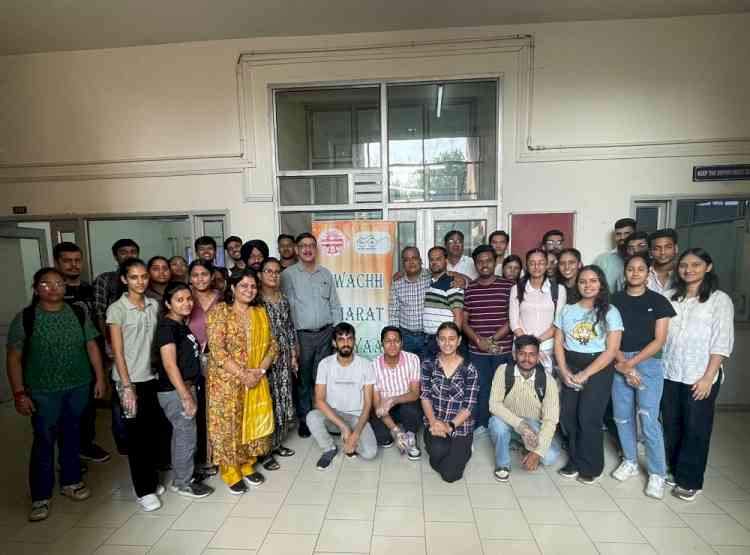 Cleanliness and Awareness Drive at Department of Computer Science and Applications, PU