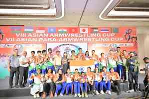 India finish runners-up in Asian ArmWrestling Cup 2024 with 223 medals