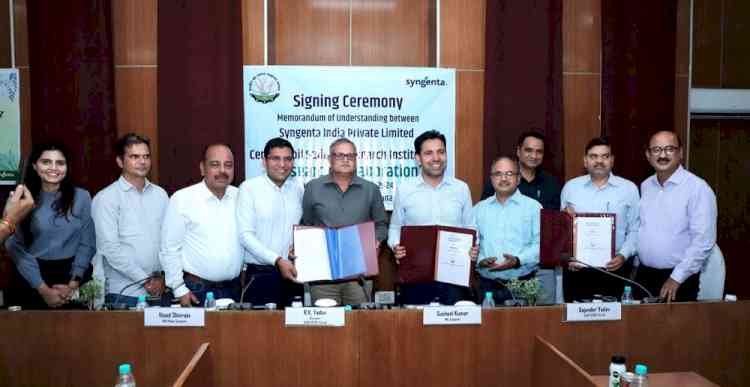 ICAR-CSSRI inks MoU with Syngenta India to improve crop productivity