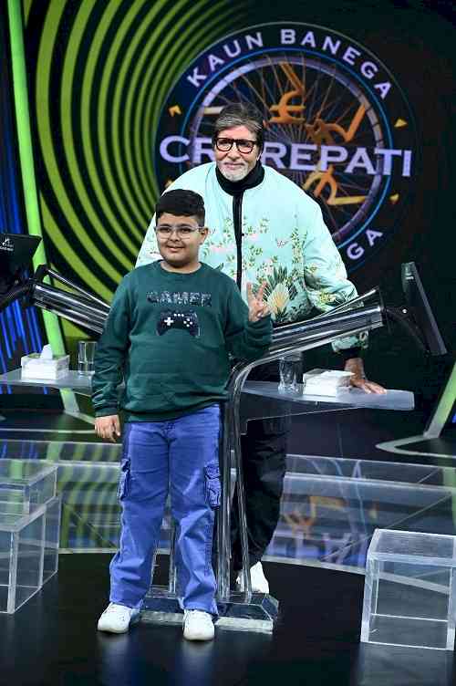 Role Reversal on Kaun Banega Crorepati 16: 6th Grader Yuvraj Sethi Grills Amitabh Bachchan in KBC Juniors.