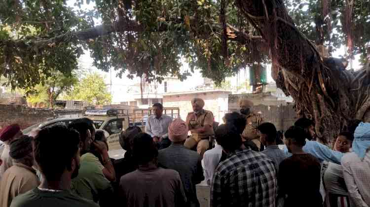 Despite holidays, Civil police teams continue awareness drive against Stubble burning