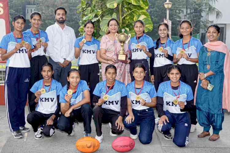 KMV’s Rugby team bags champion position in Inter-college Rugby Championship organised by GNDU