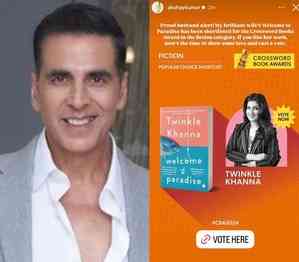 Akshay is a ‘proud husband’ as ‘brilliant wife’ Twinkle’s book gets shortlisted for award