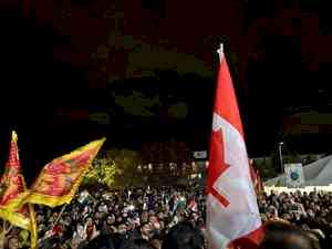 Canadian Hindus hold rally against attacks by Khalistani extremists on temples in Canada