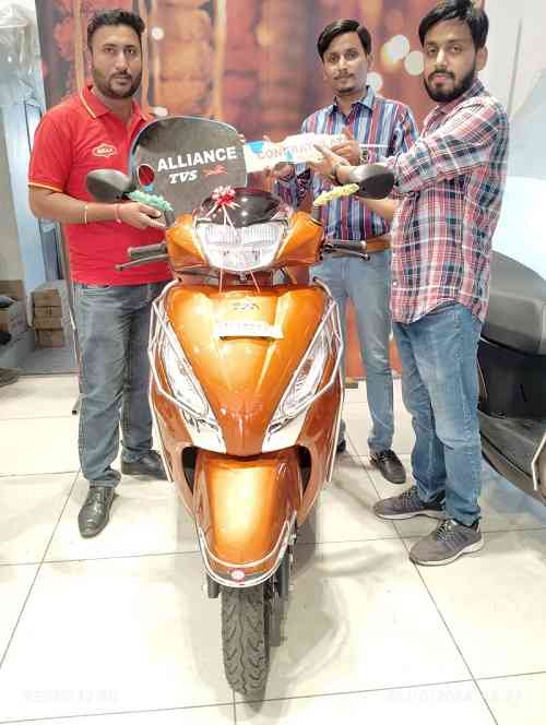 Vaibhav Jain from Ludhiana, wins TVS Jupiter through Bikaji Khao London Jao campaign