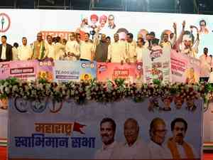 MVA guns for BJP; releases '5 Guarantees' ahead of Maharashtra polls