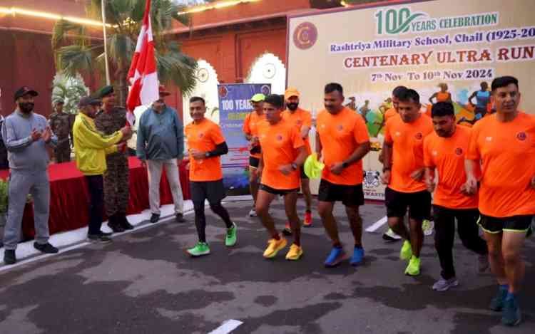 Vajra Corps Flags Off Rashtriya Military School, Chail Centenary Celebrations’ Ultra Marathon