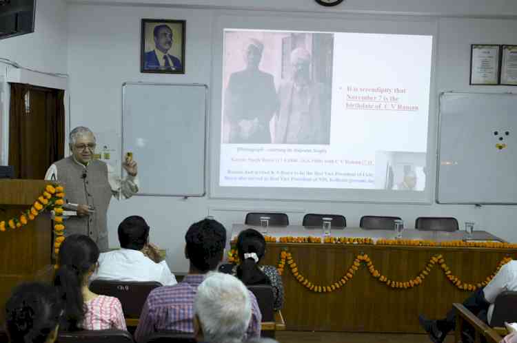 Prof. Arun Grover delivers Bawa Kartar Singh Memorial Lecture on Initiation and Evolution of Science Education and Research in North West of India