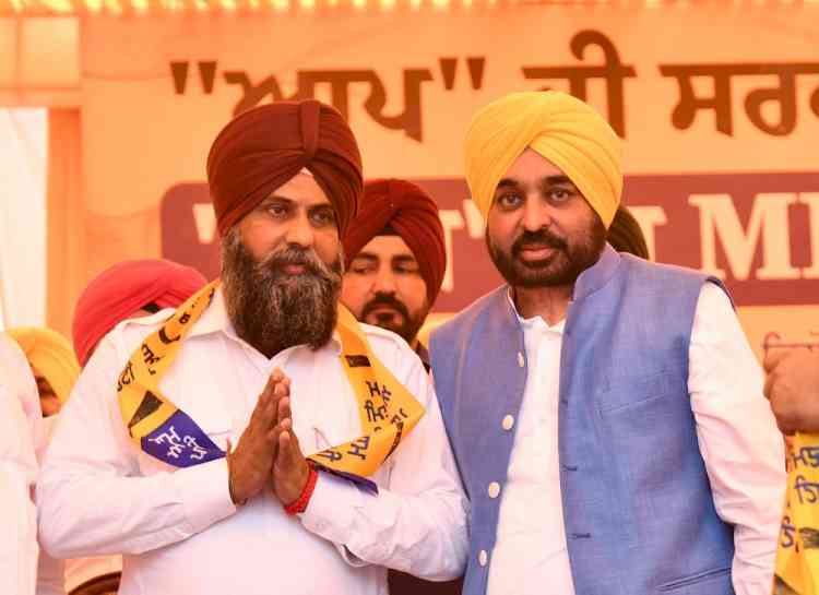 CM Mann's high-impact campaign for Dimpy Dhillon in Gidderbaha