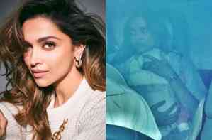 Deepika holds daughter Dua in her arms as they jet off for a family vacation