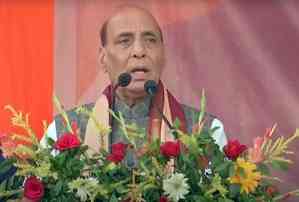 Congress playing fraud in name of caste census: Rajnath Singh