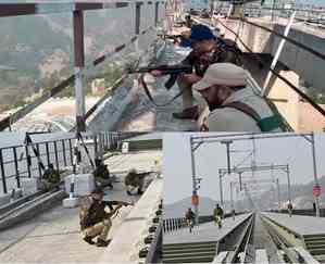 J&K: Mock security drill on world’s highest railway bridge