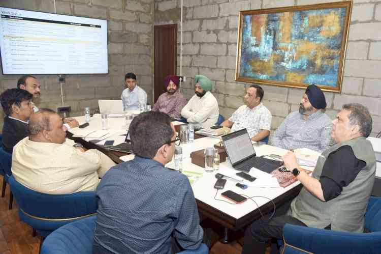 MP Sanjeev Arora reviews progress of upgradation works at Ludhiana Civil Hospital