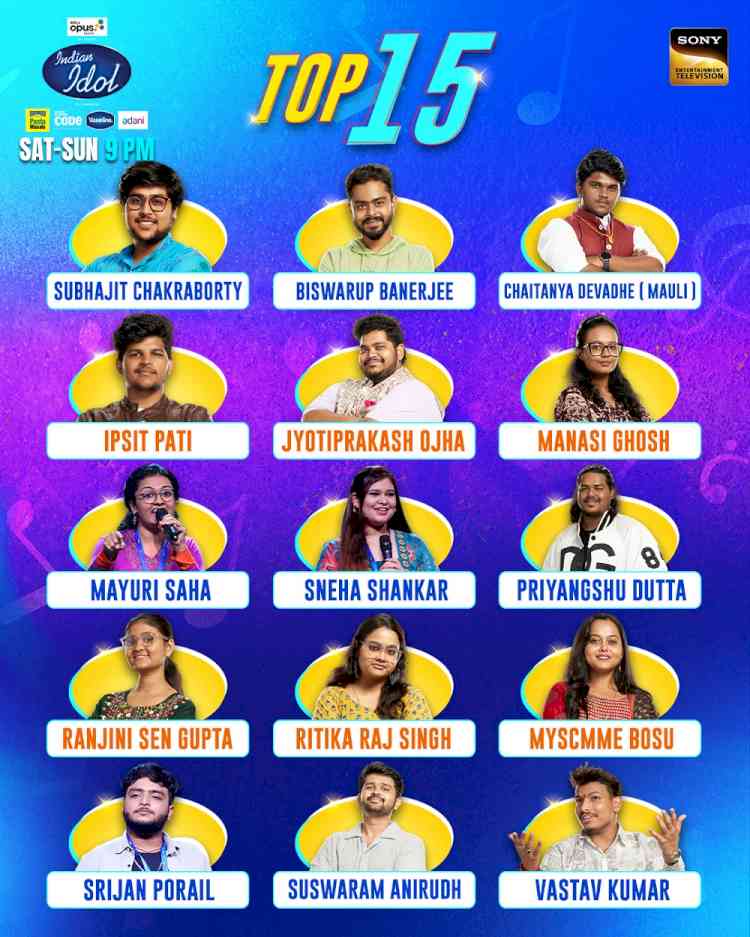 Indian Idol 15 announces its Top 15 contestants who will set the stage ablaze with their singing talent!