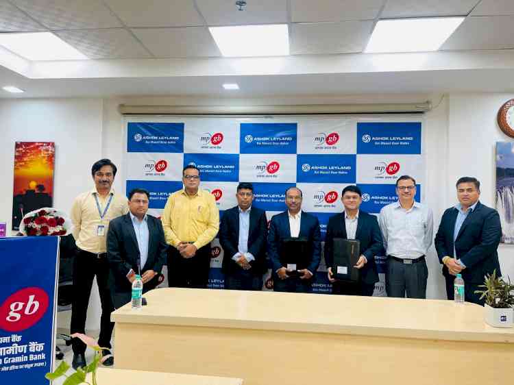 Ashok Leyland partners with Madhya Pradesh Gramin Bank for providing Vehicle Finance facilities