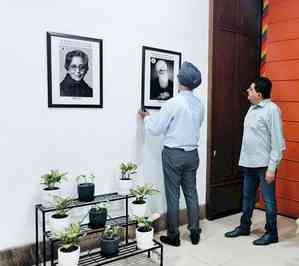 Photos of 10 Punjabi literary icons installed in Delhi’s Punjab Bhawan