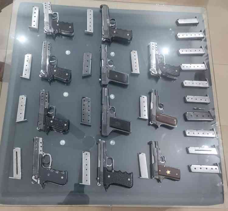 Firearms recovered by police