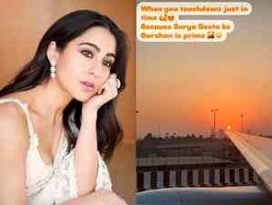 For Sara Ali Khan ‘Surya devta ke darshan’ is ‘prime’