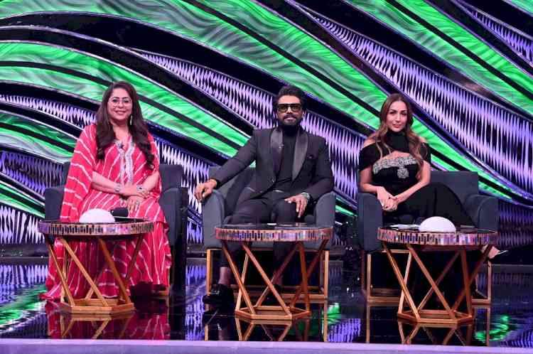 Malaika Arora takes a sweet jibe at Geeta Kapur’s Super Dancer Team, and says, “Vaibhav, I think you’ve also found a new way, Remo Sir ko makhan lagaane ka.”