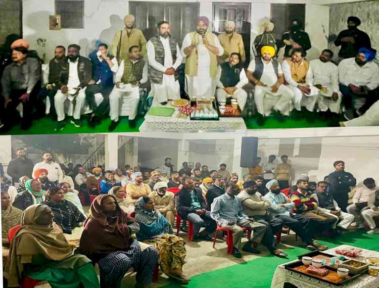 Gurdeep Randhawa addresses election meeting in village Shah Shamas