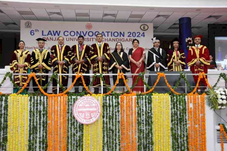 SC Judges Justice B.R. Gavai and Justice Surya Kant address 6th PU Law Convocation