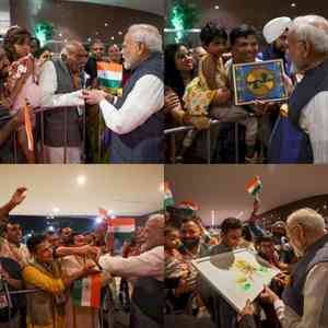 Deeply touched, says PM Modi after meeting Indian community in Brazil