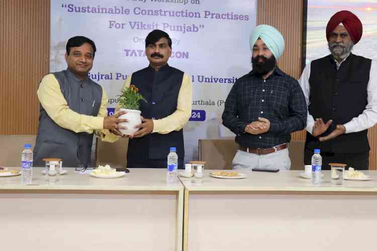 IKGPTU & TATA STEEL jointly organized Workshop on Sustainable Construction Practices for Viksit Bharat 2047