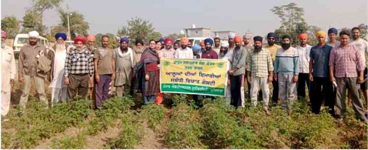 Farmers gain insights into potato disease management at PAU- FASC Tarn Taran Interaction Session