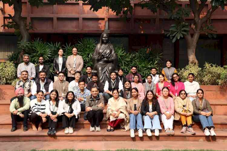 Parliament House Visit by students of Centre for Social Work Panjab University 