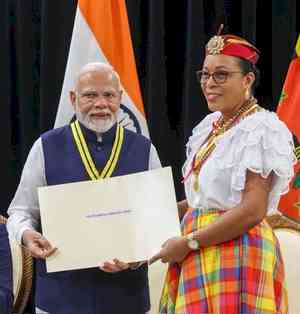 'Dedicate this to 140 crore Indians', says PM Modi as Dominica confers him with top award