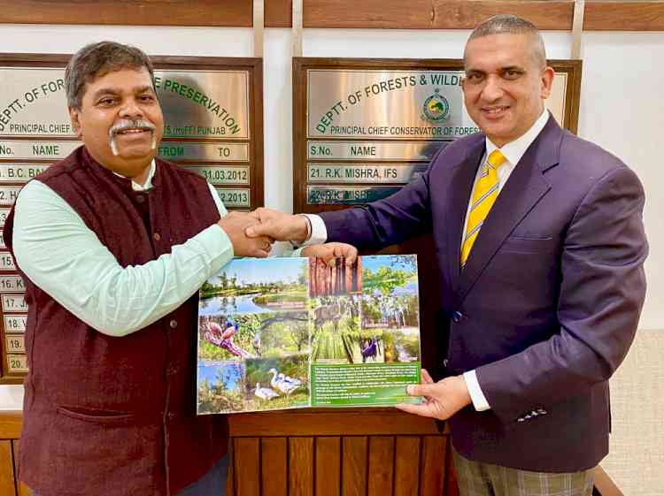 Principal Chief Conservator of Forests Punjab launches pictorial brochures depicting Ludhiana Forests & Zoo