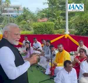 PM Modi joins Ram Bhajan in Guyana's capital during historic visit