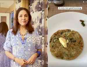 Neena Gupta enjoys butter-loaded paratha for breakfast