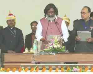 Hemant Soren sworn in as Jharkhand's 14th CM, top INDIA Bloc leaders attend