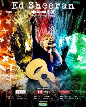 Ed Sheeran to bring his ‘+ - = ÷ x’ tour to India in 2025