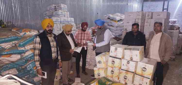 Flying Squad Teams of Agri dept check Godowns and dealers  