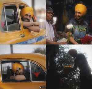 Diljit Dosanjh embodies Bengali vibes in quintessential yellow taxi in Kolkata