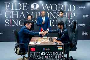 World Chess Championship: Gukesh holds Ding Liren with black pieces in Game 4