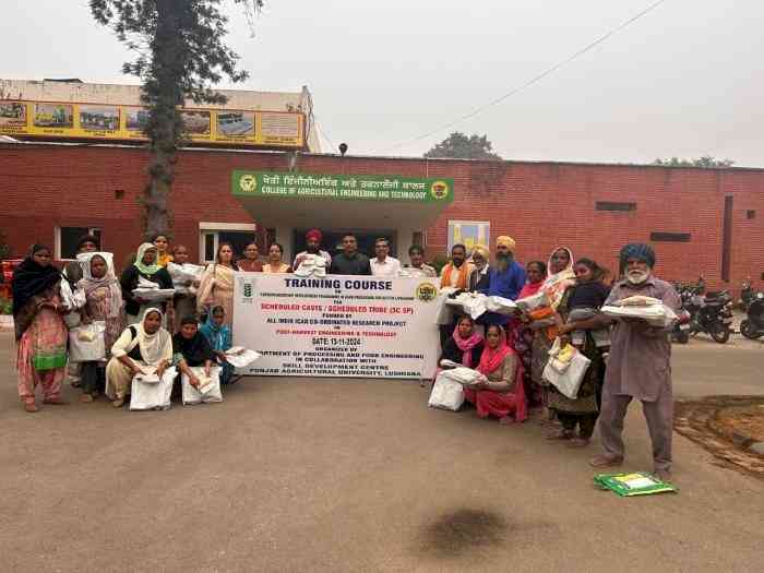 PAU'S PROCESSING AND FOOD ENGINEERING DEPARTMENT ORGANIZES TRAINING CAMPS FOR SCHEDULED CASTES UNDER AICRP ON POST-HARVEST TECHNOLOGY