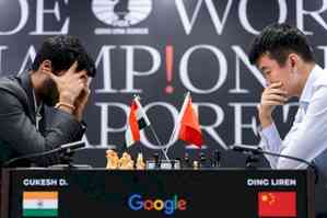 World Chess Championship: Ding Liren dodges a bullet as Gukesh misses chances in draw