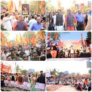 Massive protests held across MP to extend support to B’desh Hindu community