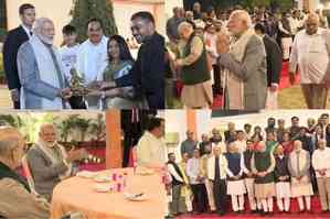 PM Modi attends Sneh Milan programme at Union Minister CR Patil’s house