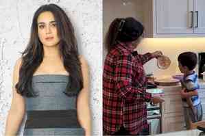 Preity Zinta shares pictures of son Jai making rotis with his grandmother