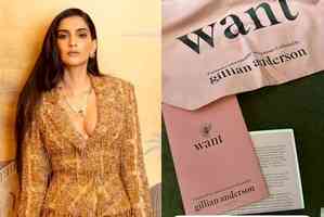 Sonam gets a book by Gillian Anderson: This will be an incredible read