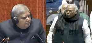 War of words between Kharge and Dhankhar in RS over no-trust motion