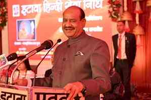 Lok Sabha Speaker Om Birla hails contribution of Hindi in 'nation-building' & development of society